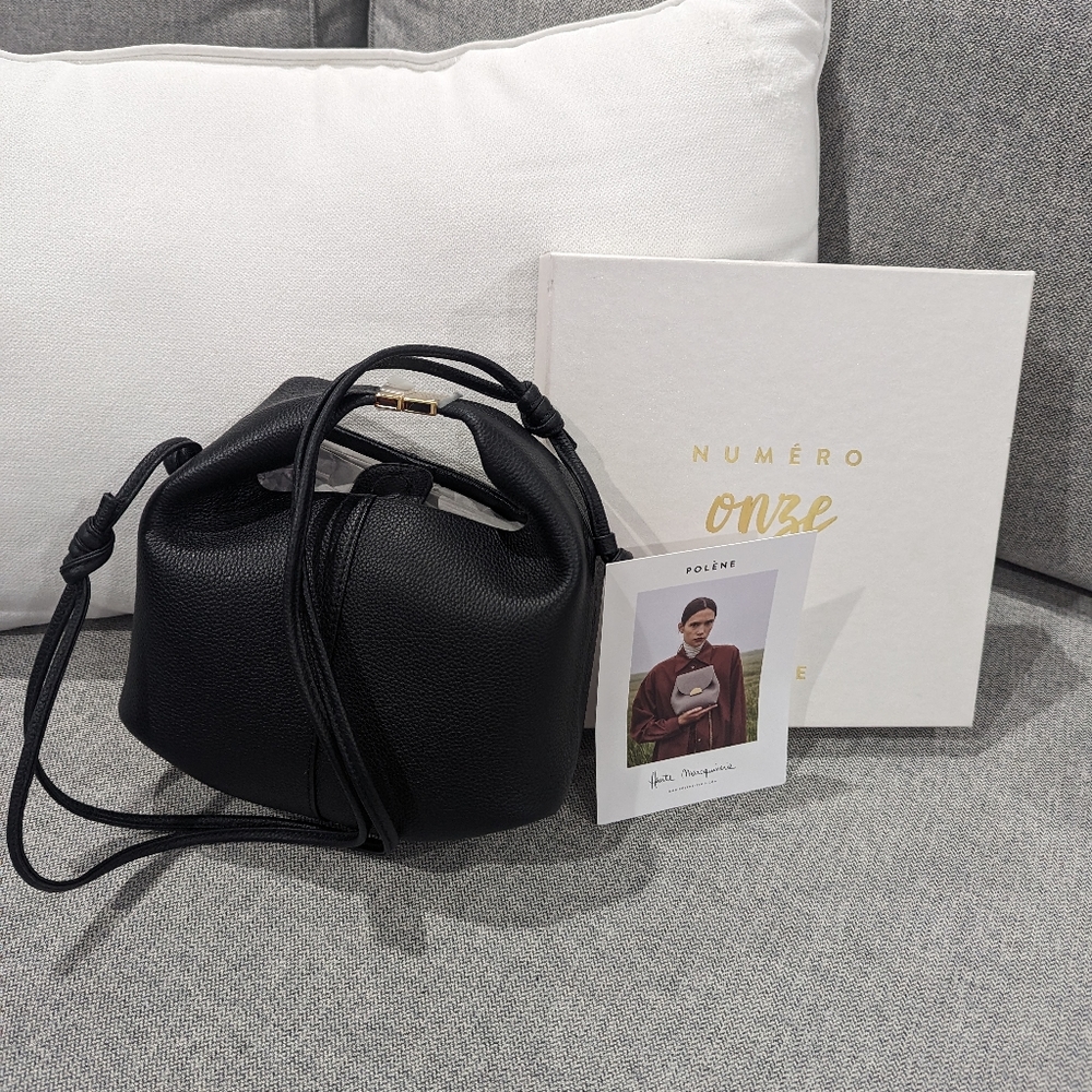 Polene black handbag